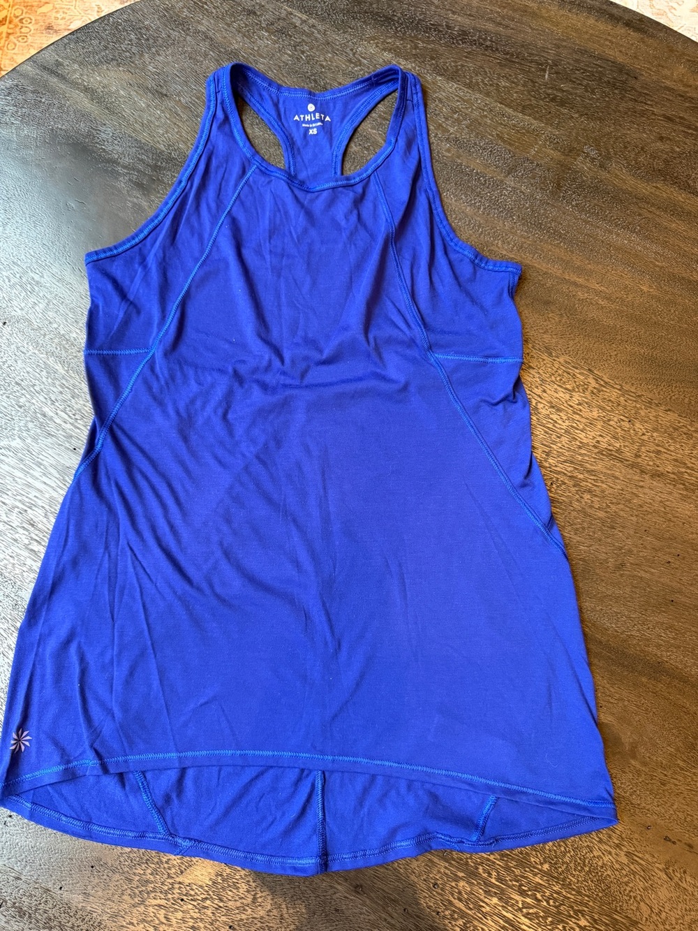 Athleta Royal Blue Racerback Training Tank